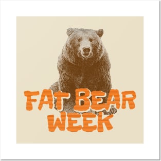 Fat Bear Week Vintage Posters and Art